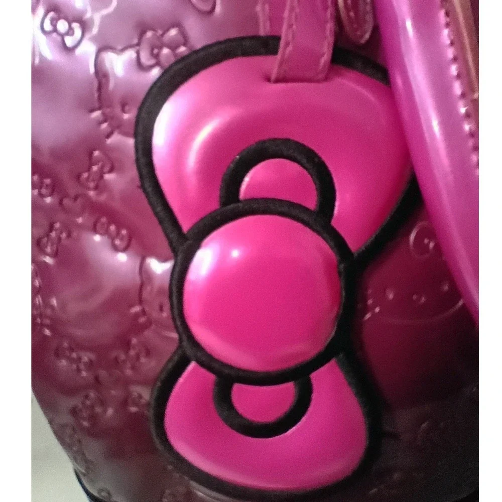 LOUNGEFLY Hello Kitty Pink Ombre Embossed Patent Leather Dome Satchel Bag - NWOT